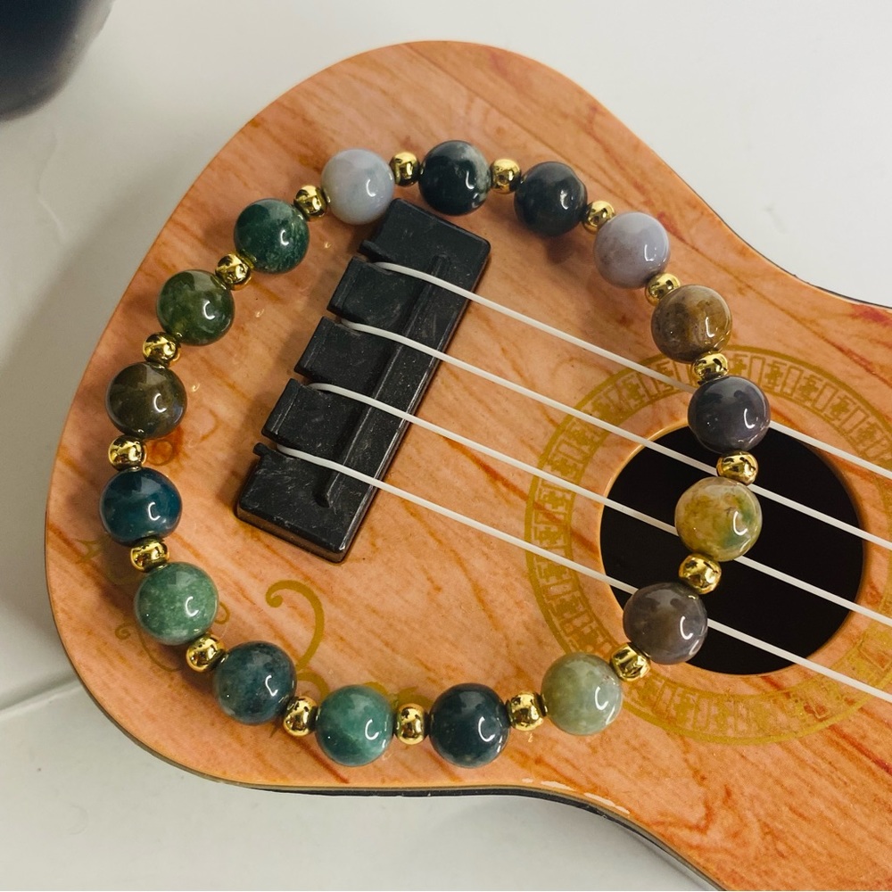 18K beads * Indian Agate Beads